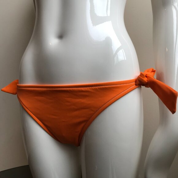 Billabong surf solid orange halter top low rise bikini set - Picture 4 of 8